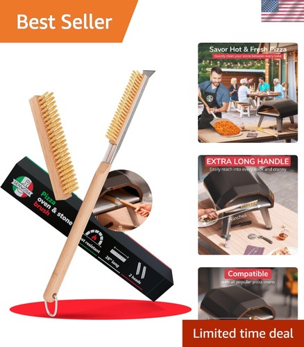 Pizza oven brush - brush, with