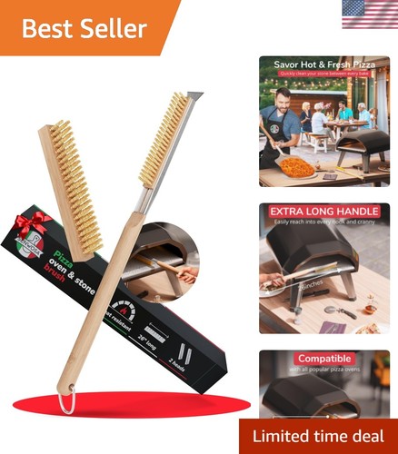 Pizza oven brush - 26”, with