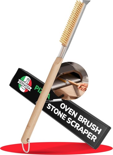 Pizza oven brush with - 22”,